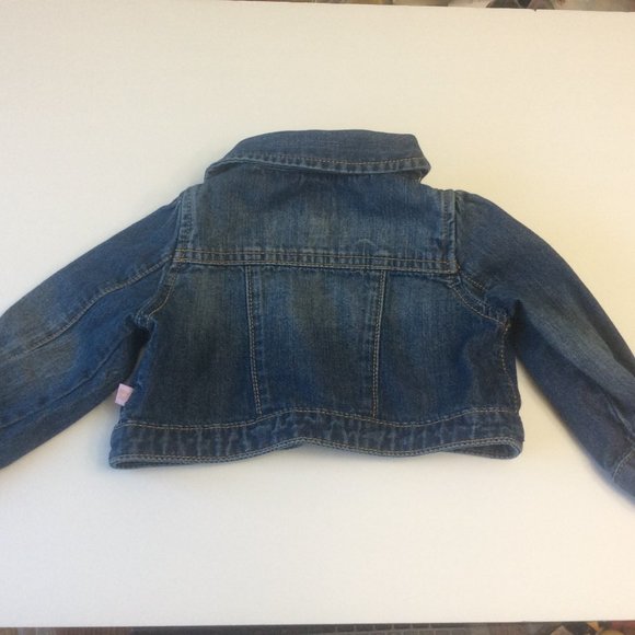 Baby Gap Denim Toddler Girls Jacket 6-12 mos - Picture 4 of 6
